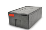Full Size EPP insulated carrier with lid for 6" deep food pans, black, 1-Series