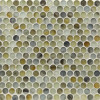 Tozen Indium 3/4″ Penny Round Mosaic Silk