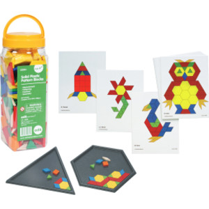 Pattern Blocks Kit - Activity Cards, Blocks & Trays