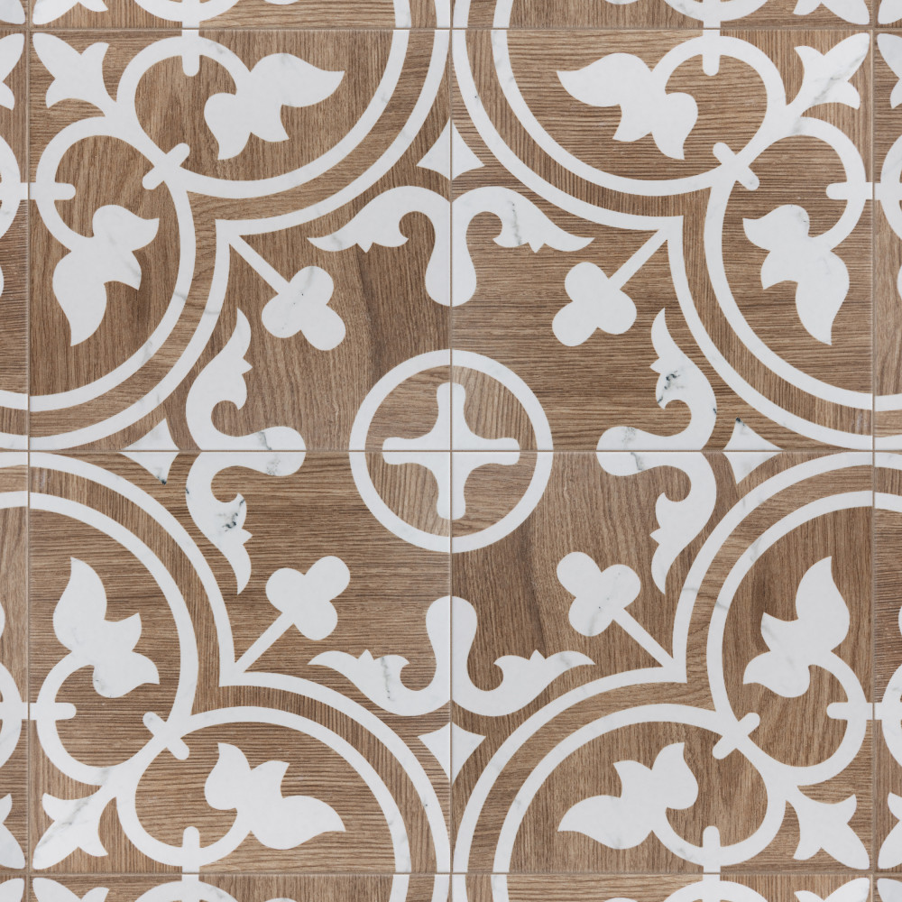 Llama Arte Loire Verso Noce 9.75x9.75 Square Porcelain Floor and Wall Digital Pattern