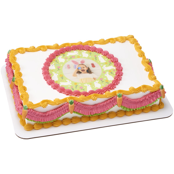 Nostalgic Easter Bunny PhotoCake® Edible Image® Frame