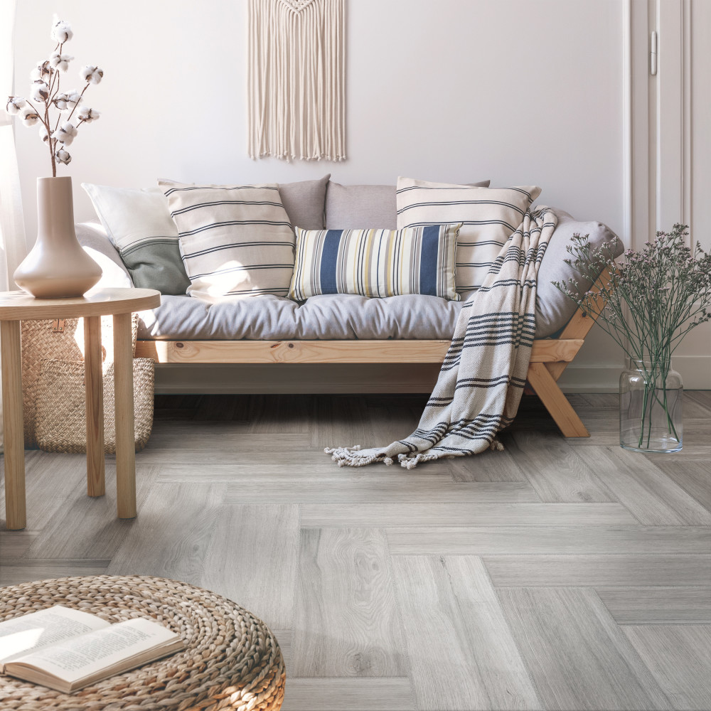 Llama Silver Smoke 8-1/2 in. x 35-1/2 in. Porcelain Floor and Wall Tile