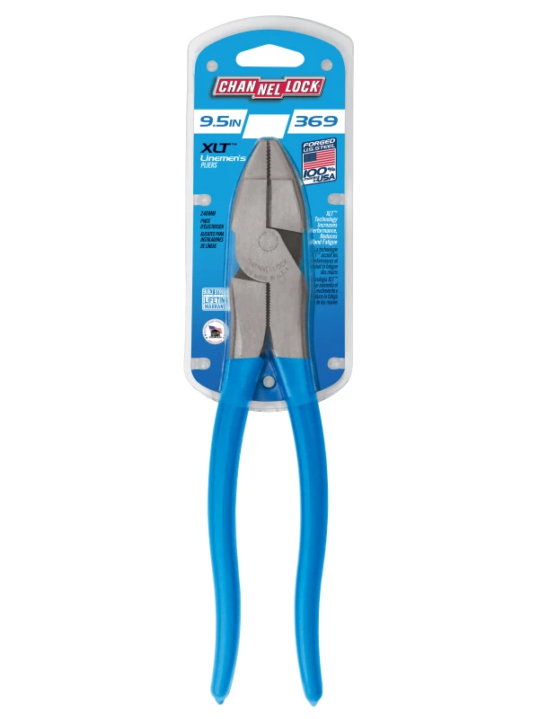 369 9.5-inch XLT Round Nose Linemen's Pliers
