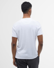 Ancroft Tartan Logo T-Shirt White/Cedarwood