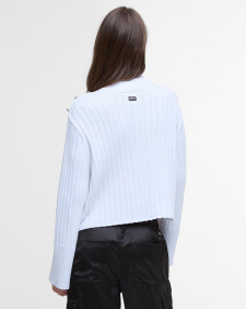 Della Cropped Jumper Classic White