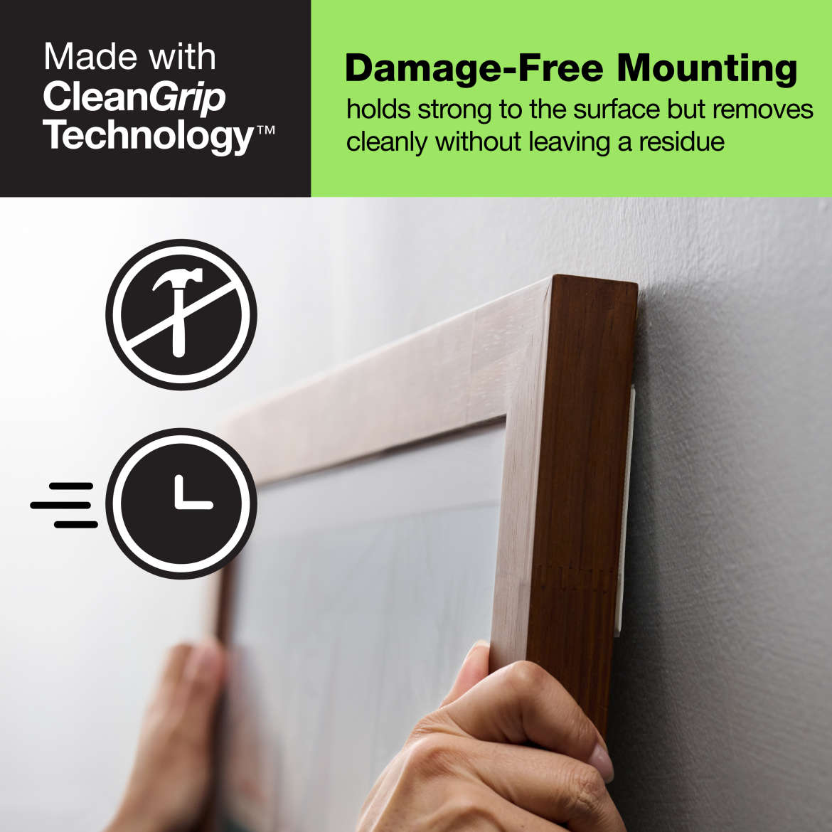 FrogTape reMOVEables™ Large Picture Hanging Strips Application Image 3