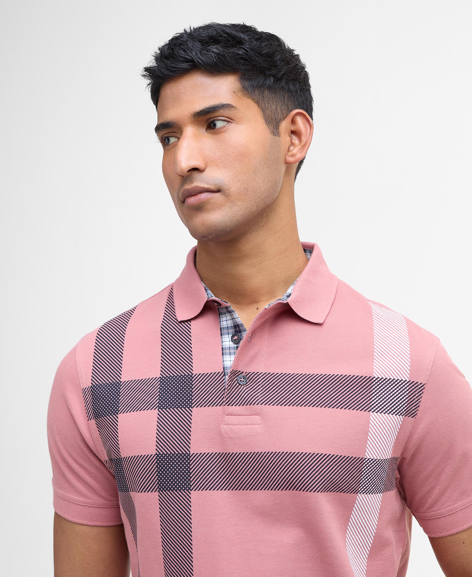 Blaine Tartan Short-Sleeved Polo Shirt image number 3