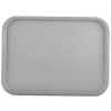 14" x 18" polypropylene fast-food tray in gray