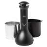 Rubbermaid Commercial, Infinity, Traditional, Metal, Black, Smoking Receptacle