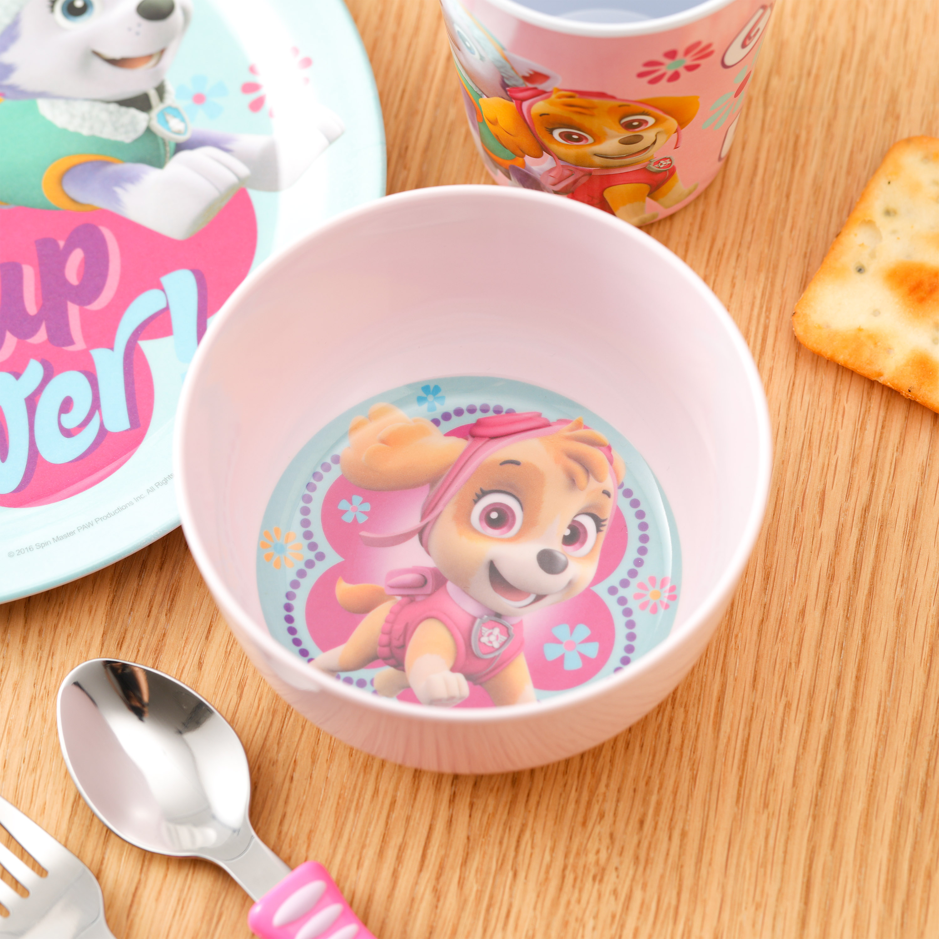 Paw Patrol Dinnerware Set, Skye and Everest, 5-piece set slideshow image 5 Paw Patrol Dinnerware Set, Skye and Everest, 5-piece set slideshow image 5