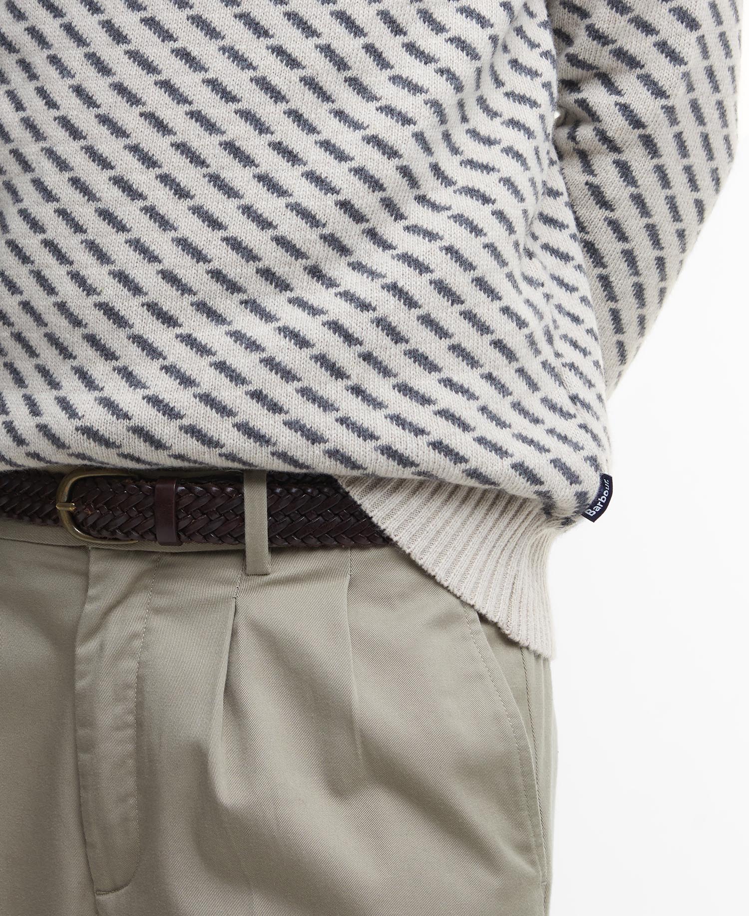 Maglione Masham a collo alto con risvolto image number 4