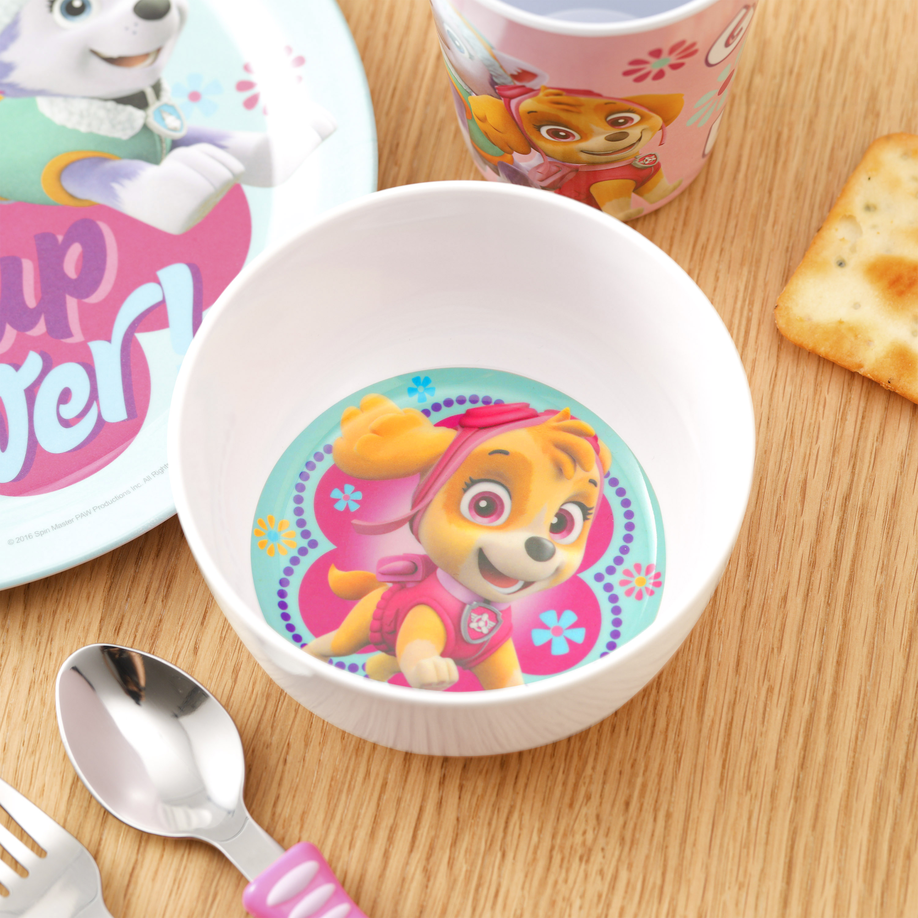 Paw Patrol Kid’s Dinnerware Set, Skye and Everest, 3-piece set slideshow image 10 Paw Patrol Kid’s Dinnerware Set, Skye and Everest, 3-piece set slideshow image 10