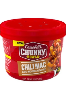 Chili Mac Soup Microwavable Bowl