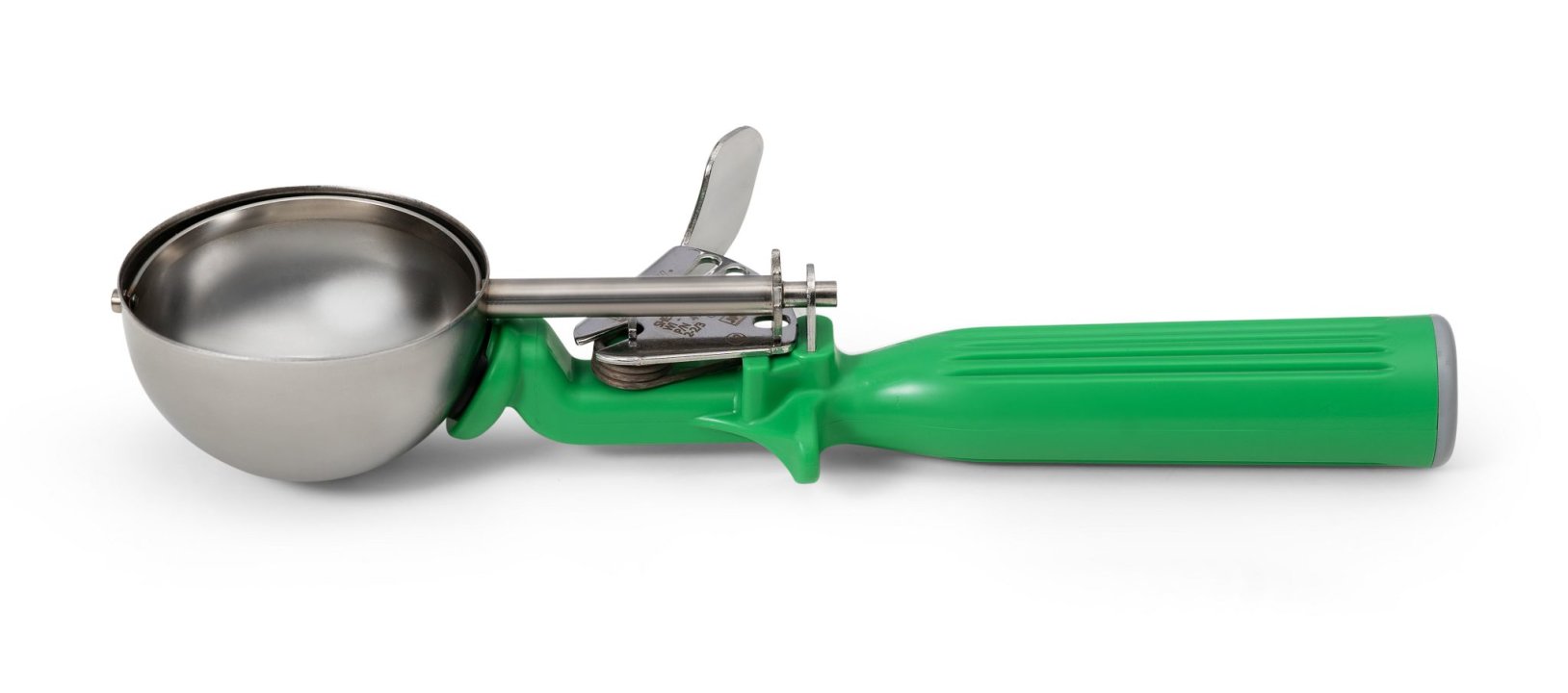 2.66-ounce one-piece thumb disher with green handle