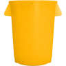 Carlisle, Bronco, 32 gal, Polyethylene, Yellow, Round, Receptacle