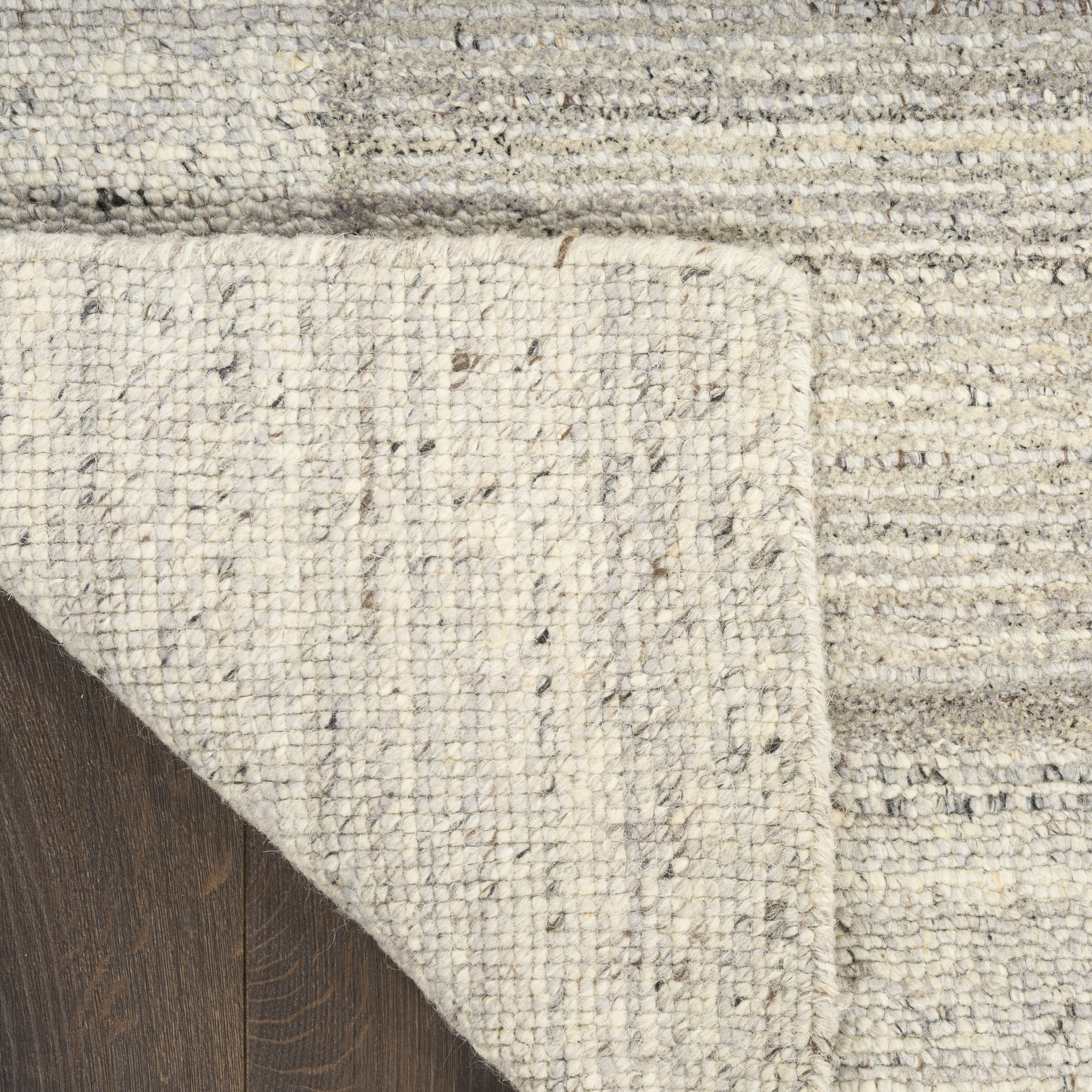 Calvin Klein CK082 Ridge 7'9" x 9'9" Grey Ivory Farmhouse Indoor Rug