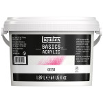 Liquitex BASICS Gesso Surface Prep Medium 0.5 gal (64 oz) Bucket White
