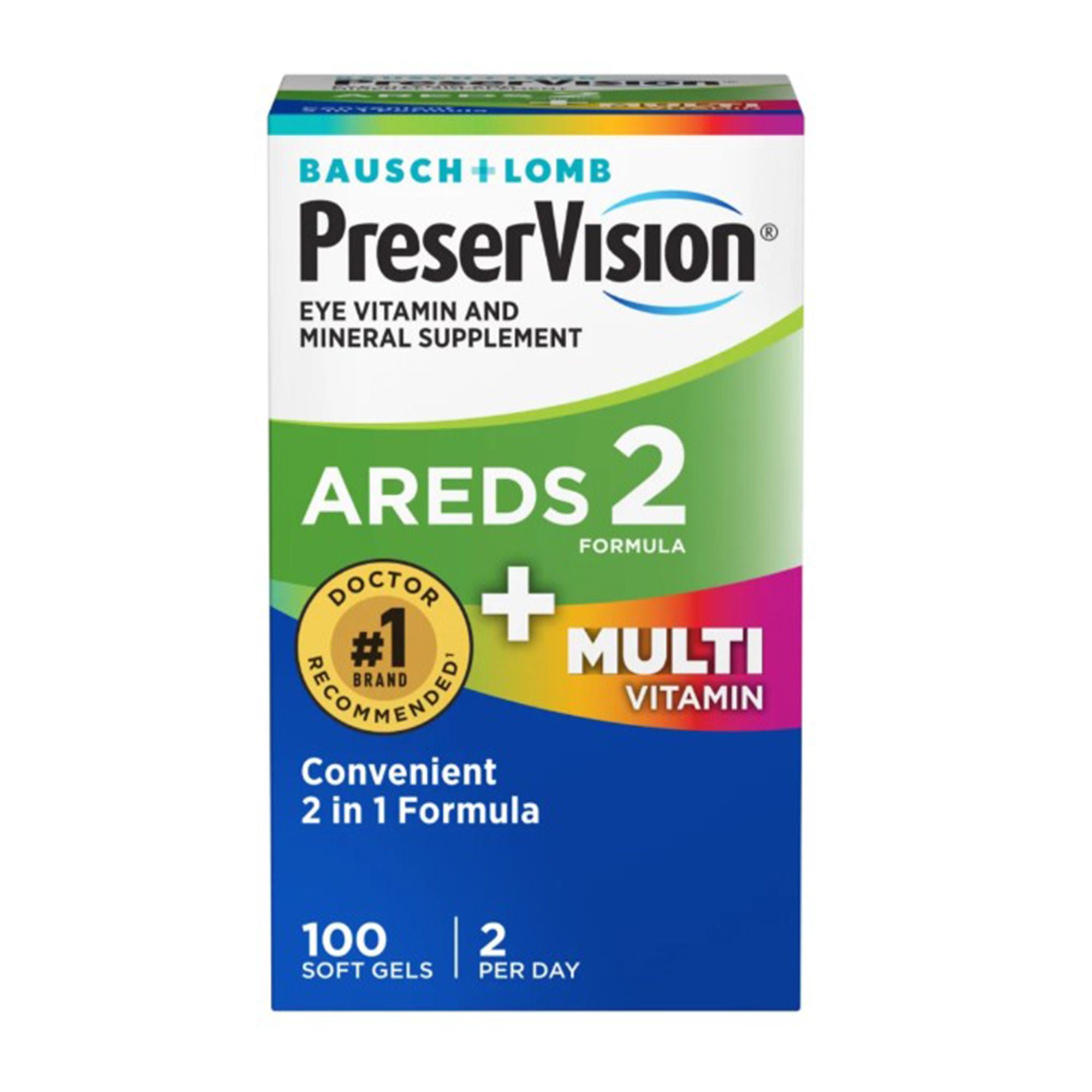 Bausch + Lomb PreserVision AREDS 2 + Multivitamin Soft Gels