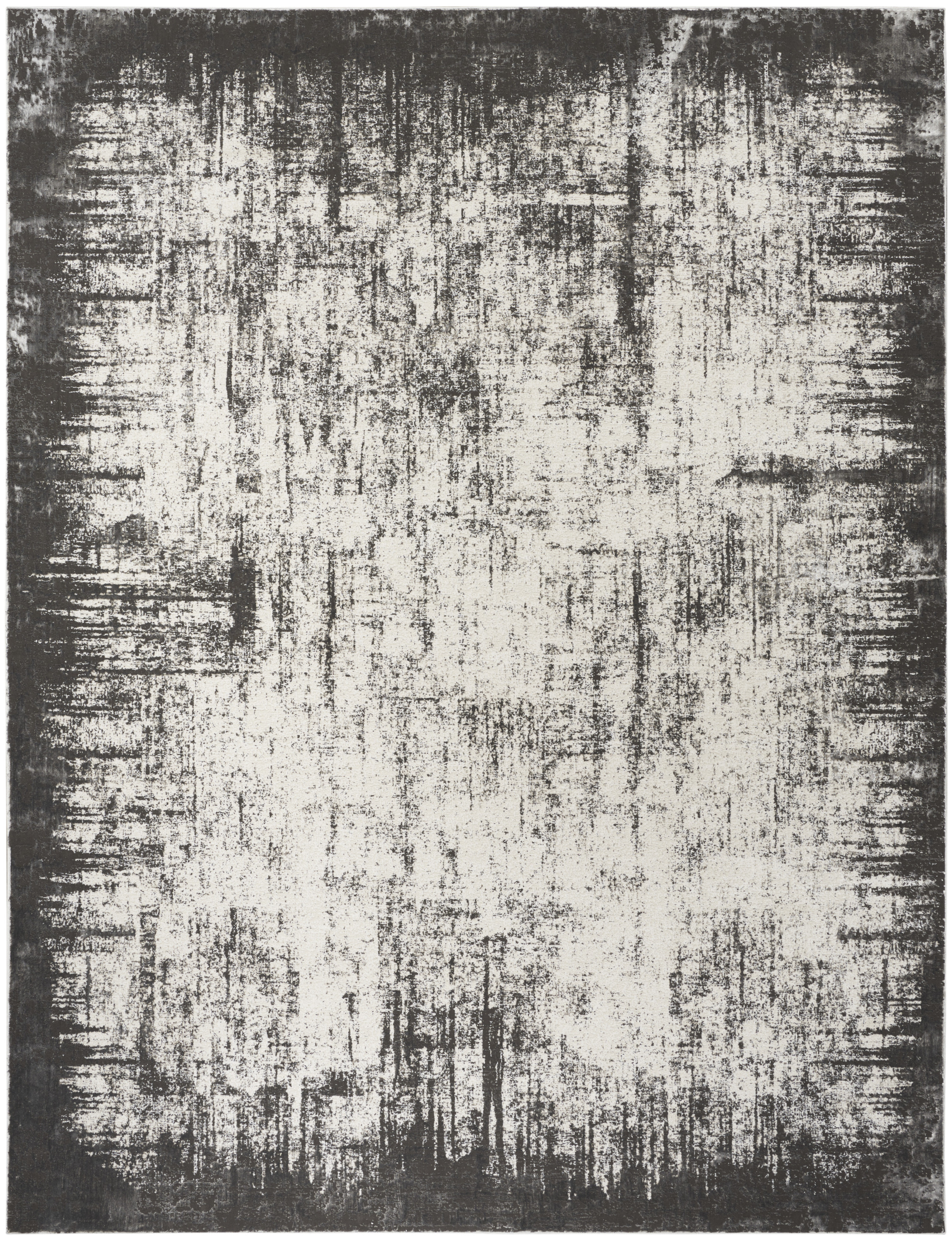 Nourison Desire 7'10" x 9'10" Grey Ivory Modern Indoor Rug