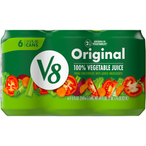 V8® Original 100% Vegetable Juice, 11.5 fl oz Can (24 Pack)