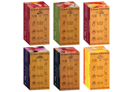 Back panels with ingredients of Assorted Bigelow Botanical Cold Infusion 6 boxes total of 108 teabags