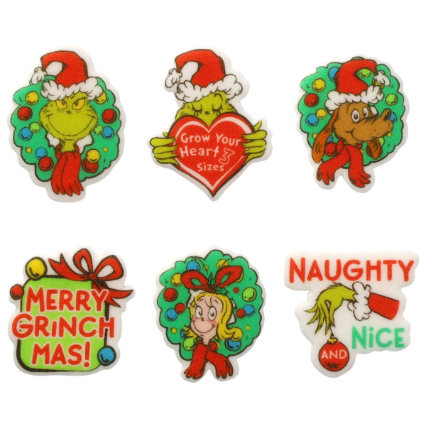 Grinch Merry Grinchmas Assortment Sweet Décor® Edible Decorations