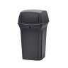 RUB843088BK, Rubbermaid Commercial,  Ranger Container with 2 Doors, 35 gal, Plastic, Black