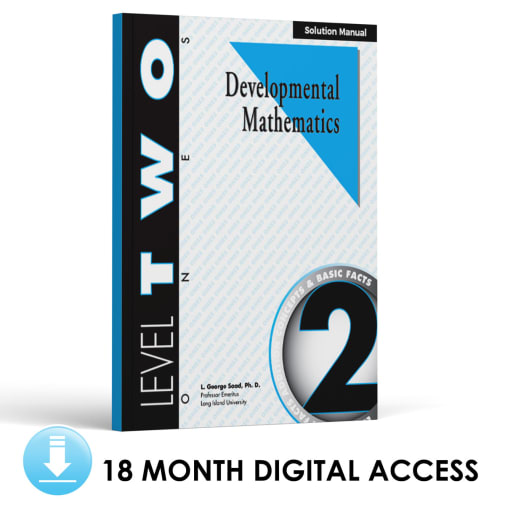 Developmental Math: Level 2 Solution Manual | Addition: Concepts and Basic Facts (18 Month Access)