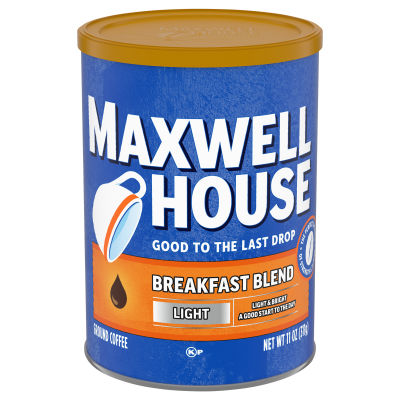 Maxwell House Breakfast Blend Ground Coffee, 11 oz Canister
