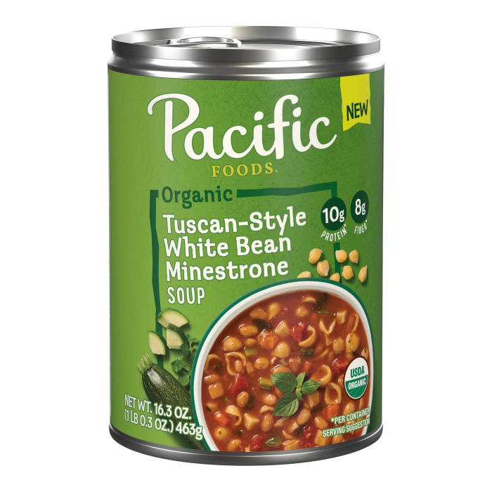 Organic Tuscan-Style White Bean Minestrone Soup