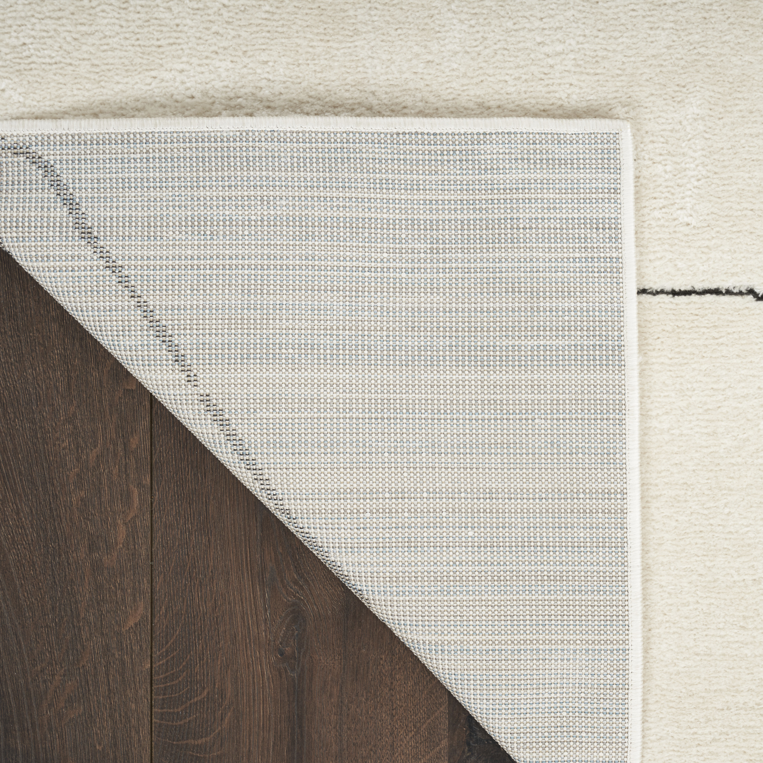 Nourison Modern Comfort 7'10" x 9'10" Ivory Black Scandinavian Indoor Rug