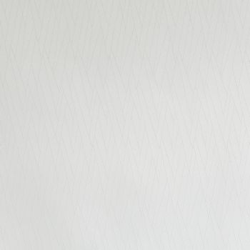 White textured wallpaper with subtle overlapping chevron lines covering a flat wall, providing a soft, matte surface; evenly lit, neutral interior setting with diffuse daylight and no visible furnishings.