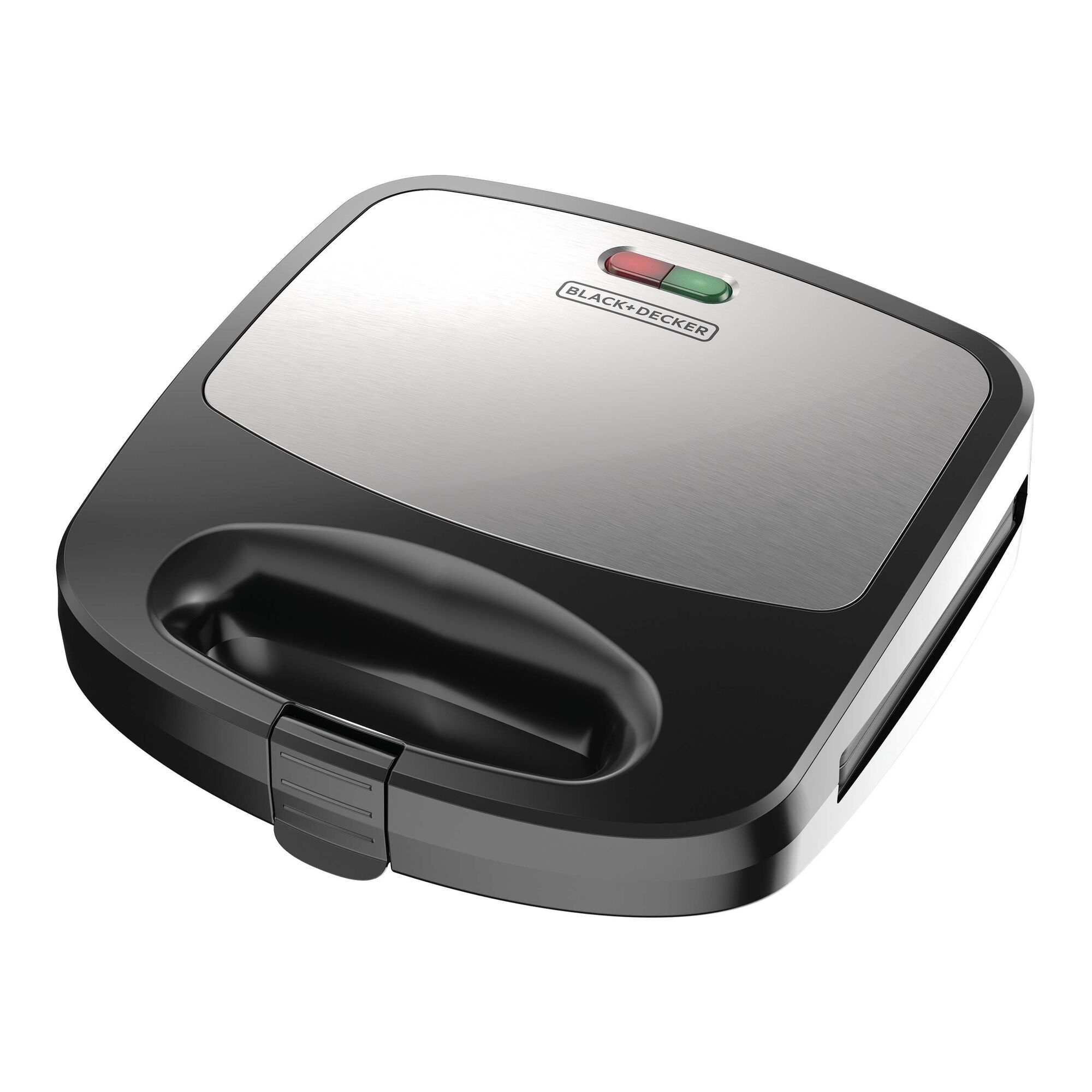 Waffle Maker Grill or Sandwich Maker with Stainless Steel Accents.