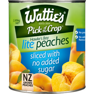 Wattie's® Lite Peaches Sliced with No Added Sugar 2.85kg image