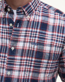 Bridport Linen Tailored Long-Sleeved Shirt Classic Navy
