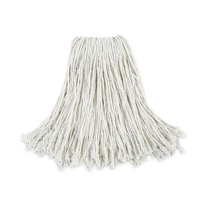 Boardwalk, Cotton Cut-End Wet Mop Head with 1" Headband, 24 oz, White
