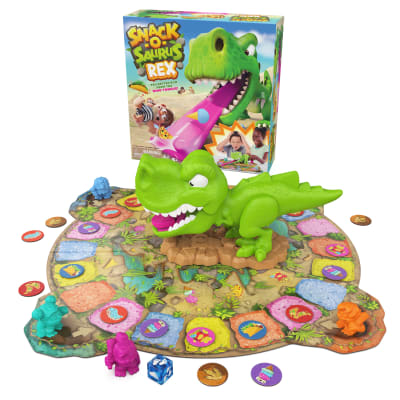 Spin Master Games, Snack-O-Saurus Rex, Interactive Dinosaur Toy for Kids, Board Games for Family Night, 2-4 Players, for Ages 5 & Up