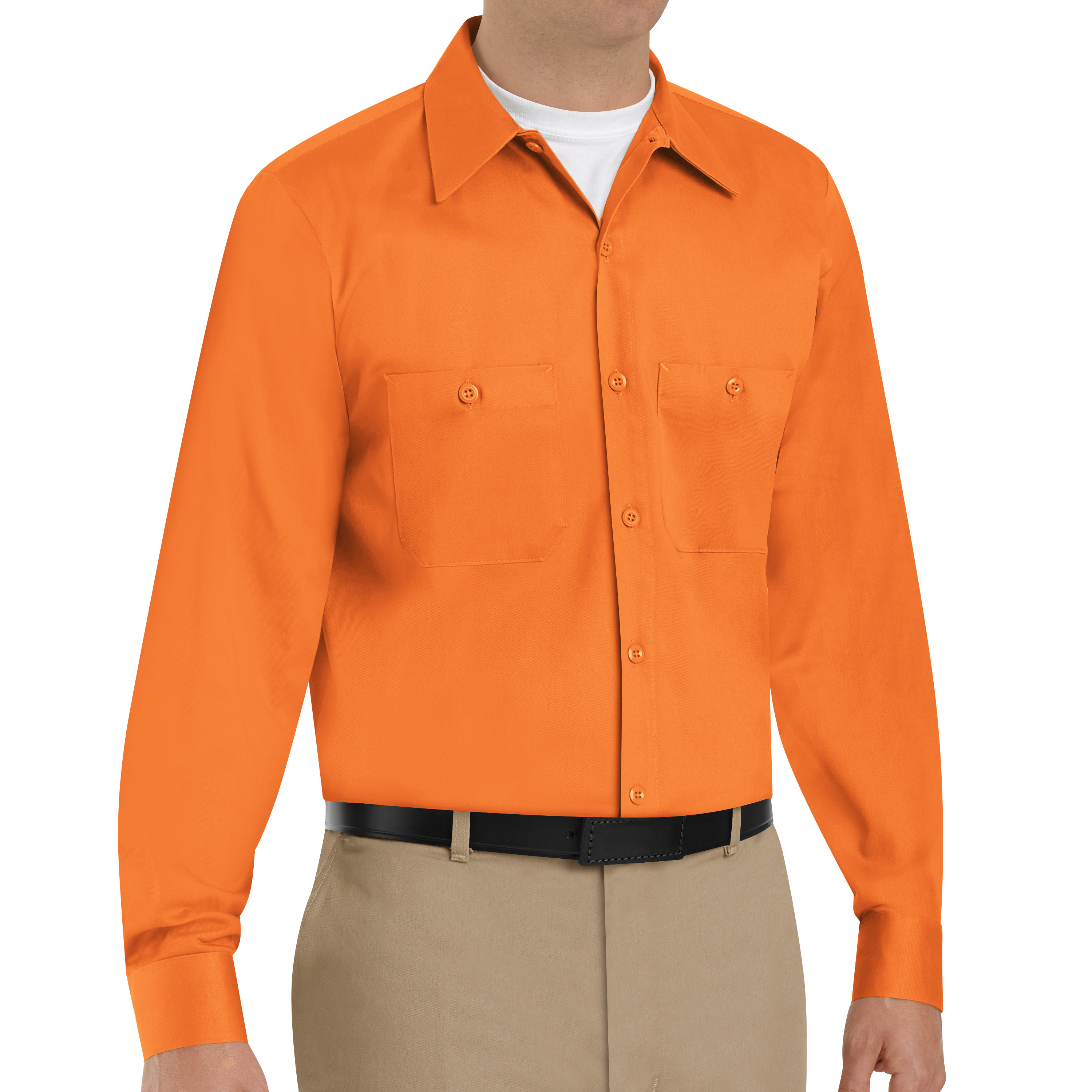 Red Kap Men's Long Sleeve Wrinkle-Resistant Cotton Work Shirt - Picture 28 of 37