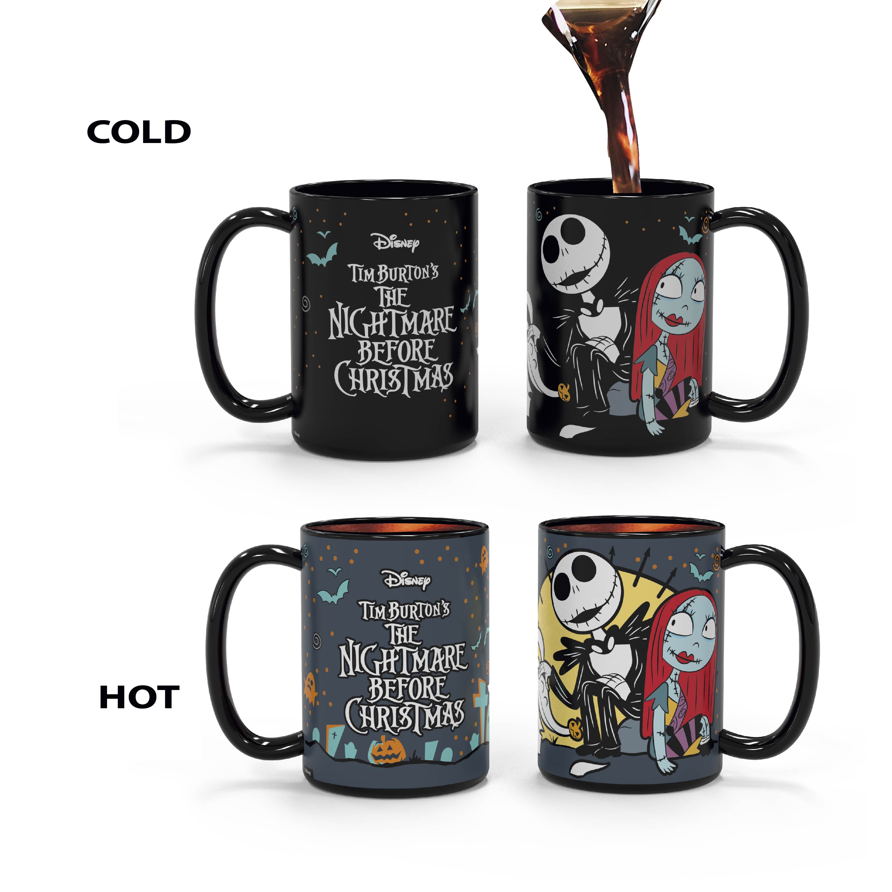 Disney The Nightmare Before Christmas 15 ounce Coffee Mug and Spoon, Jack the Pumpkin King & Sally slideshow image 5 Disney The Nightmare Before Christmas 15 ounce Coffee Mug and Spoon, Jack the Pumpkin King & Sally slideshow image 5