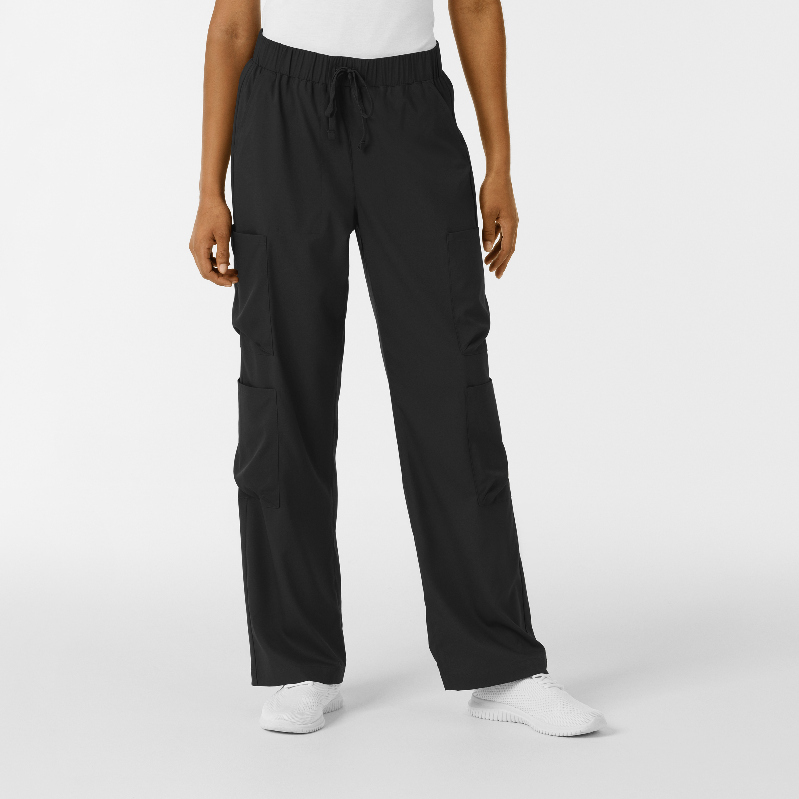 Boundless Women‘s Classic Wide Leg Cargo Scrub Pant-Wonder Wink