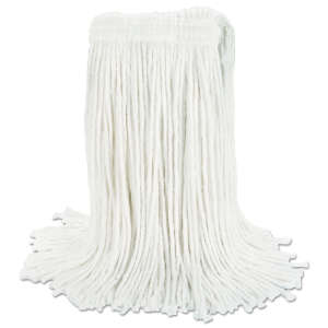 Boardwalk, Rayon Cut-End Wet Mop Head with 1" Headband, 20 oz, White