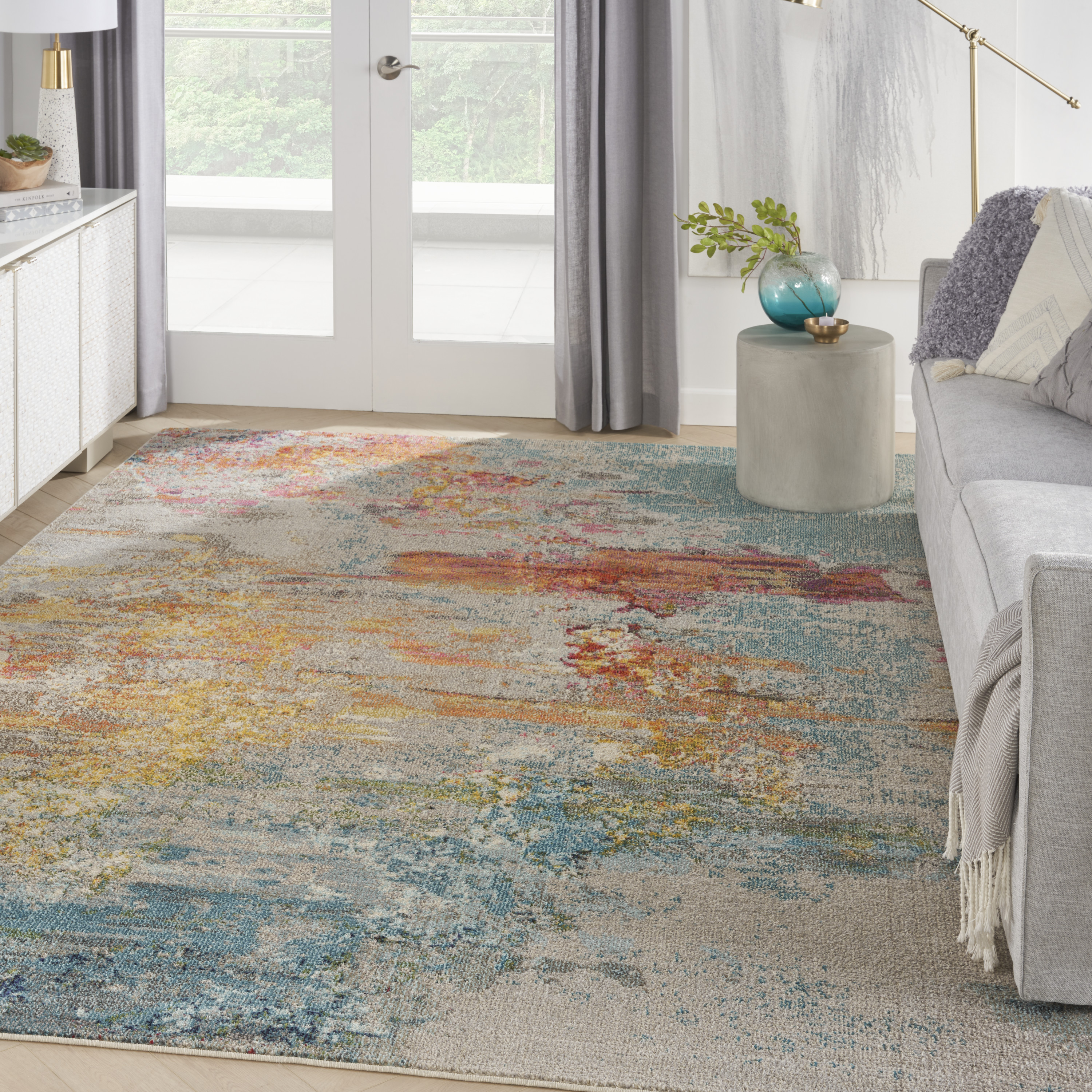 Nourison Celestial 6'7" x 9'7" Sealife Modern Indoor Rug