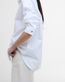 Edith Oversized Long-Sleeved Shirt White