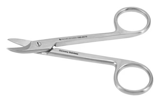 Henry Schein Crown & Collar Scissors, Curved