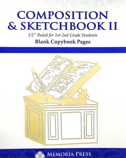 Memoria Press Composition & Sketchbook 2 Blank Copybook Pages