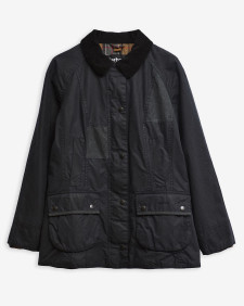 Barbour Re-Loved Beadnell Waxed Jacket - Size 14 Navy