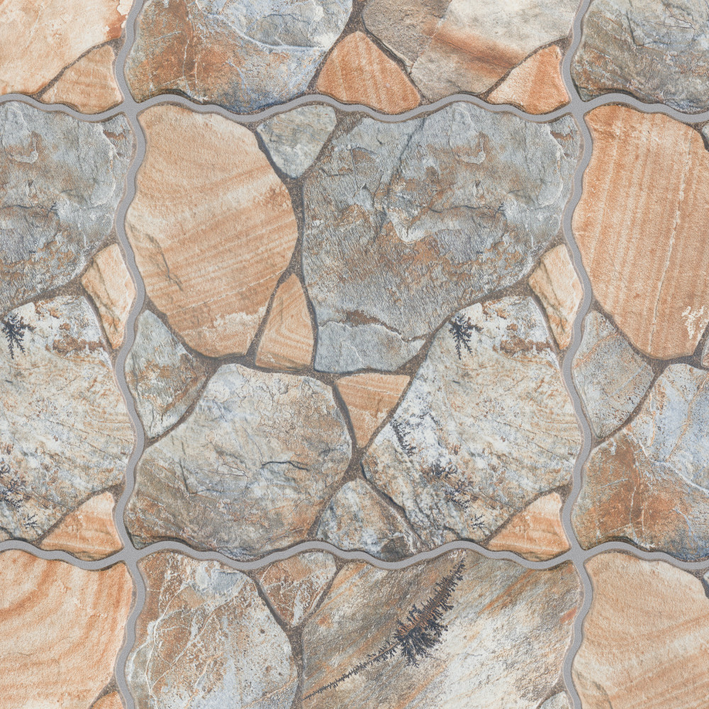 Canet Marron 17 in. x 17 in. Porcelain Floor and Wall Tile