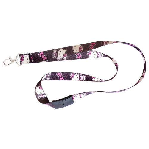 Hello Kitty Black Breakaway Lanyard