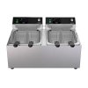 208-240-Volt 10 lb. standard-duty double-well countertop fryer