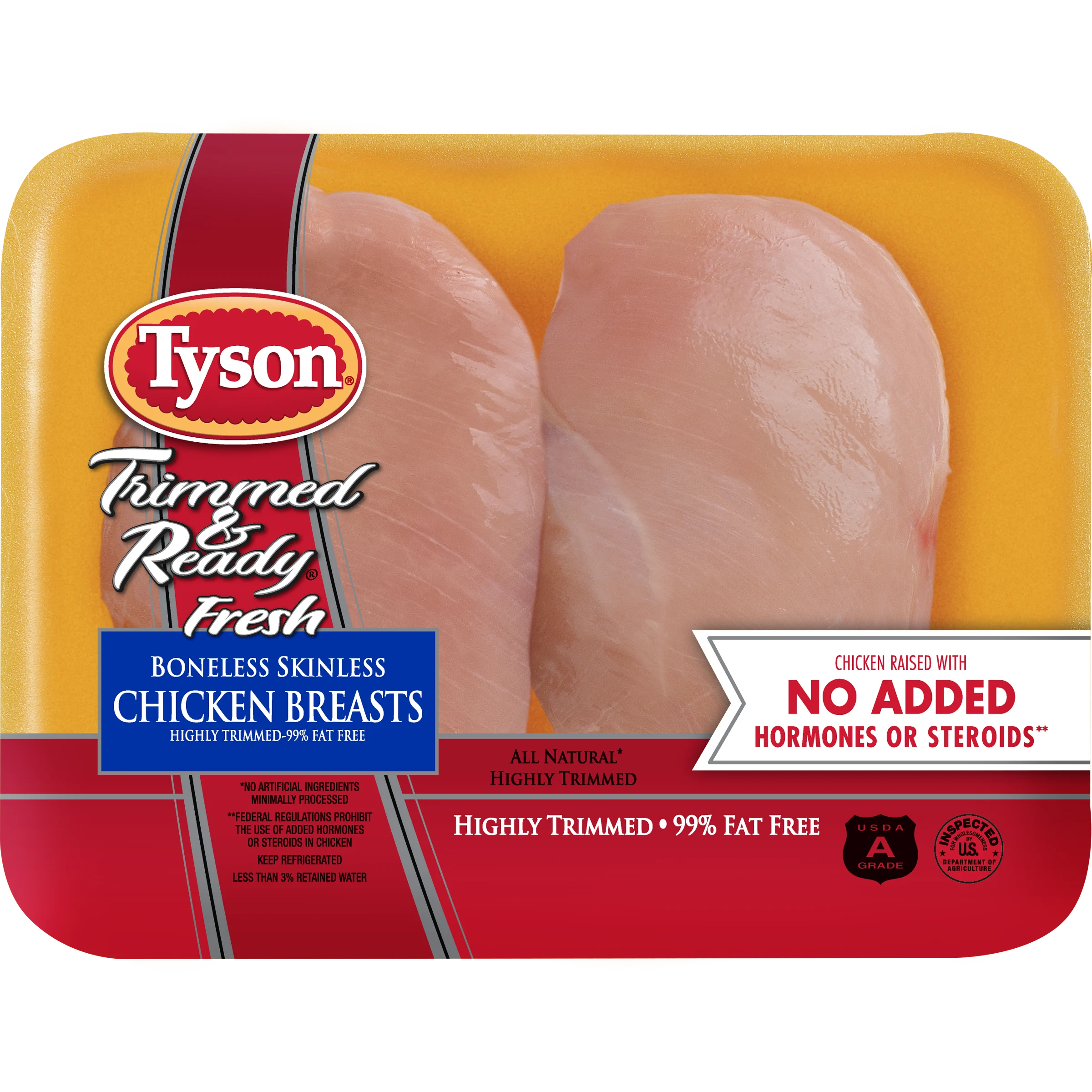 All Natural Fresh Boneless Skinless Chicken Breasts